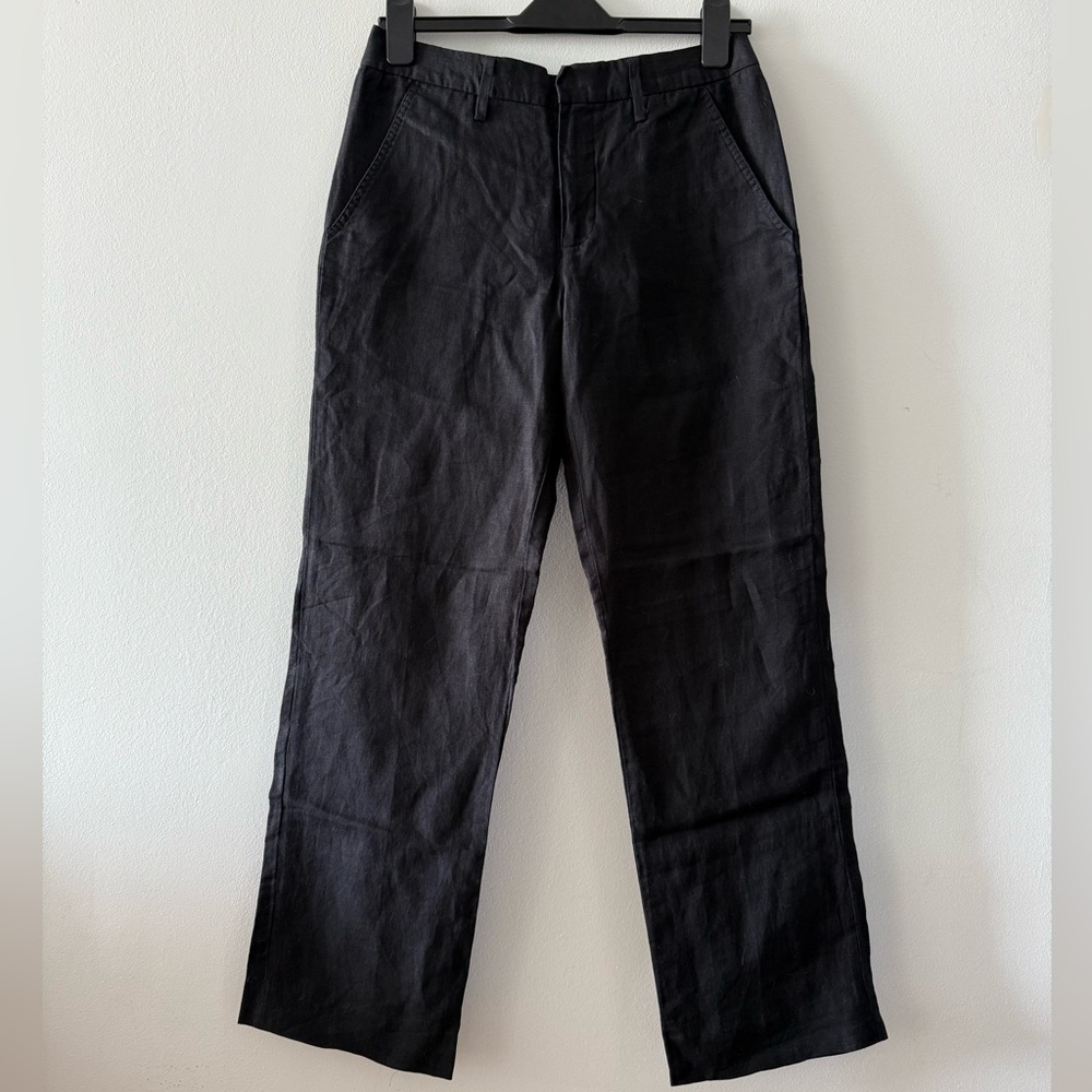 Armani Exchange Black Linen Pants